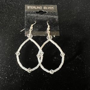 New handmade crystal and glass earrings